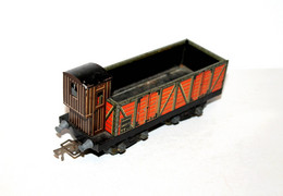 JEP - ANCIEN WAGON MARCHANDISE FRANCE SNCF PLATEFORME + GUERIT, A BOGIES ECH:O/0 - MODELISME FERROVIAIRE (1712.39) - Güterwaggons