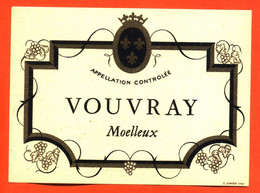 Etiquette Ancienne De Vin Vouvray Moelleux - Vin De Pays D'Oc