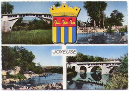 JOYEUSE (Ardèche) - Ancien Pont Et Plage Du Petit Rocher - Joyeuse