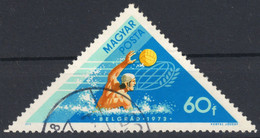 TRIANGLE STAMP Water Polo HUNGARY 1973 World Aquatics Championships Belgrade Yugoslavia - Wasserball