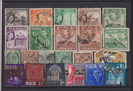 Malta Lot ° Briefmarken Gestempelt / Stamps Stamped / Timbres Oblitérés - Malte