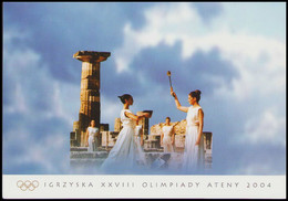 POLAND 2004 Folder / Games Of The XXVIII Olympiad Athens, Olympics Games / Block Commemorative Cancellation - Libretti