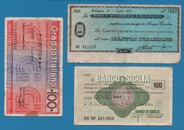 ITALIA ASSEGNO GIRATE ITALIANO LOT 3 NOTES 1976 - Kilowaar - Bankbiljetten