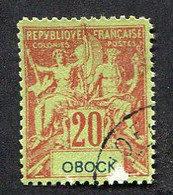 Colonie Française, Obock N°38 ; Faux Fournier - Gebraucht