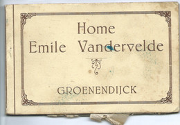 Oostduinkerke Home Emile Vandervelde Groenendijck ( 10 Kaarten ) - Oostduinkerke
