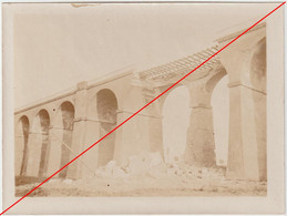 5950 Photo Originale - DANNEMARIE - Viaduc Sur La Largue Bombardé Et Détruit Par Le Génie Français 1914 Militaria WW1 - Guerre, Militaire