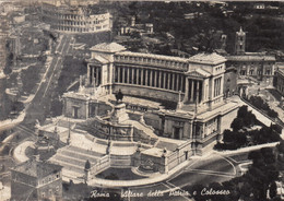 CARTOLINA  ROMA,LAZIO,ALTARE DELLA PATRIA E COLOSSEO-STORIA,MEMORIA,CULTURA,RELIGIONE,BELLA ITALIA,VIAGGIATA 1956 - Altare Della Patria