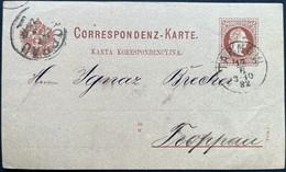 Poland  1882  Austrian Period Postal Card Tarnow 14.6.1882 - Brieven En Documenten