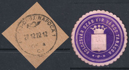 CLUJ Kolozsvár Coat Of Arms CITY COUNCIL Transylvania Erdély Cover Close LABEL CINDERELLA VIGNETTE 1910 2022 Postmark - Siebenbürgen (Transsylvanien)