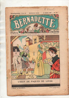 Bernadette N°378 L'oeuf De Pâques De Loyse - Djedjiga-la-fleur - Découper Et Coller Jésus Sort Du Tombeau...1937 - Bernadette