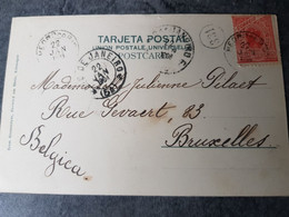 Brazil Rio De Janeiro 1906 Postcard Petropolia  Avenida Koeler Pour Bruxelles Belgique - Covers & Documents