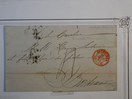 BK 17 CUBA OUTRE MER    BELLE LETTRE RARE 1840 ST YAGO  A BORDEAUX FRANCE  . PAUILLAC  PAR LE 3 MATS CAROLINE++ ++ AFFR - Préphilatélie