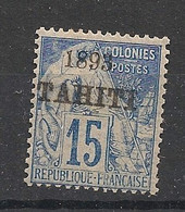 TAHITI - 1893 - N°Yv. 24 - Type Alphée Dubois 15c Bleu - Neuf ** / MNH / Postfrisch - Unused Stamps