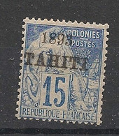 TAHITI - 1893 - N°Yv. 24 - Type Alphée Dubois 15c Bleu - Neuf ** / MNH / Postfrisch - Ungebraucht