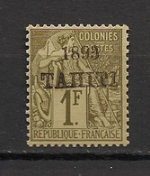 TAHITI - 1893 - N°Yv. 30 - Type Alphée Dubois 1f Olive - Neuf * / MH VF - Nuevos