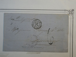 BK 17 GUADELOUPE  OUTRE MER  BELLE LETTRE RRR 1861 POINT A PITRE  A BORDEAUX FRANCE  .+ ++ AFFRAC. INTERESSANT++ - Briefe U. Dokumente