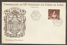 Portugal Cachet Commémoratif Expo Philatelique Leiria 29.08.1954 Event Postmark 1954 - Flammes & Oblitérations