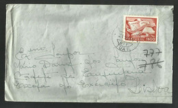 Portugal Lettre 1954 Ambulance Postal Ferroviaire Ambulância Tua II TPO Railway Postmark - Flammes & Oblitérations