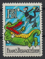 CROCODILE DIVER Joke FBI Frank's Beknackte Ideen 1977 FRANK ZANDER Music Singer 1977 Label Vignette Cinderella GERMANY - Duiken