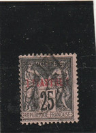 /// FRANCE ////    LEVANT  N° 4  25 Cts Noir Sur Rose Obl - Unused Stamps