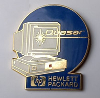 Z538 Pin's HP Hewlett Packard Quasar Qualité EGF Informatique Achat Immédiat - Informatique