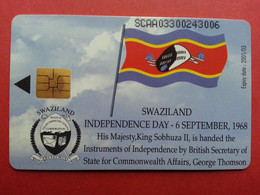 Swaziland 30 Years Of Independence King Sobhuza II & George Thomson 30E Used (T0120.5 - Swaziland