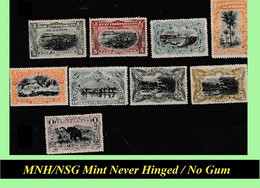 1894 CONGO FREE STATE / ETAT DU CONGO IND. = SELECTION EIC 14+15+18+20+21+23+24+25+26-A MNH/NSG  (x 9 Stamps) [ NO GUM ] - Nuevos