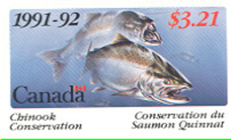 252r) BC Canada Salmon Fishing Licence BCF3 1991 Salmon Retention In Ocean Waters - Lettres & Documents