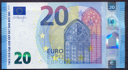 EuronotesK FREE SHIPPING 20 Euro 2015 UNC < UD >< U002 > France - Draghi - 20 Euro