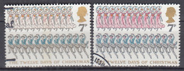 GROSSBRITANNIEN  754 F, Gestempelt, Farbe Rosa Fehlend, Mit Vergleichsmarke, Weihnachten 1977 - Variétés, Erreurs & Curiosités