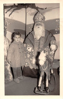 Carte Postale Photo  Jeune Garçon Et  SAINT-NICOLAS - JOUET - Cheval En Bois PRENOM - FÊTE -  1959 - San Nicolás