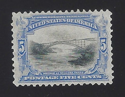 US #297 1901 Ultramarine & Black Wmk 191 Perf 12 Mint NG VF SCV $70 - Unused Stamps