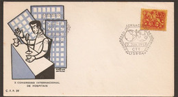 Portugal Cachet Commémoratif Congrès Des Hospitaux 1957 Event Postmark Hospital Congress Medicine - Postal Logo & Postmarks