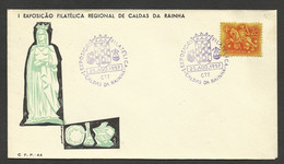 Portugal Cachet Commémoratif  Expo Philatelique Caldas Da Rainha 1957 Event Postmark Philatelic Expo - Postal Logo & Postmarks