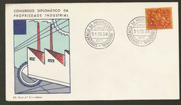 Portugal Cachet Commémoratif Conference Marque Déposéee Industrielle 1958 Comm. Postmark Industrial Trademark Conference - Postal Logo & Postmarks