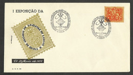 Portugal Cachet Commemoratif Expo Philatelique Lisbonne 1958 Lisbon Philatelic Expo Event Cancel - Postal Logo & Postmarks