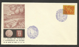 Portugal Cachet Commemoratif Expo Philatelique Setubal 1958 Event Cancel - Postal Logo & Postmarks