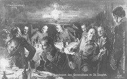 Abendessen Des Generalstabs - Diner De L'Etat Major à SAINT-SOUPLET SUR PY-51 Marne-Krieg-Guerre-14/18 - Other & Unclassified