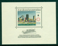 CZECHOSLOVAKIA 1967 Mi BL 26** World Expo, Montreal [LA504] - 1967 – Montréal (Canada)
