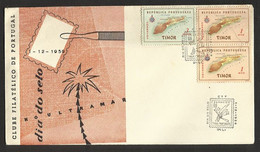 Timor Oriental Portugal Cachet Commémoratif Journée Du Timbre 1959 East Timor Event Postmark Stamp Day - East Timor