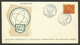 Portugal Cachet Commemoratif 1959 Association Internationale De La Sécurité Sociale Event Pmk Int. Social Security Ass. - Postal Logo & Postmarks