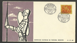 Portugal Cachet Commémoratif Congrès Histoire Portugal Au Moyen-Âge Braga 1959 Event Pmk  Middle Ages History Congress - Postal Logo & Postmarks