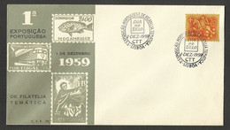 Portugal Cachet Commémoratif Journée Du Timbre 1959 Event Postmark Stamp Day - Postal Logo & Postmarks