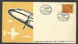 Portugal Cachet Commemoratif Expo Philatelique Poste Aerienne Lisbonne 1959 Lisbon Airmail Philatelic Expo Event Pmk - Flammes & Oblitérations