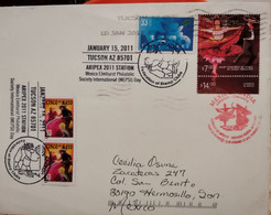 USA To Mexico Special Postmark 5 Mayo Cover - Cartas & Documentos