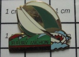 410d Pin's Pins / Beau Et Rare /  SPORTS / VOILE VOILIER BATEAU  FLEURY MICHON TOUR DU MONDE 92 - Voile