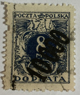 Poland 1923 Postage Due Stamps Of 1921 & 1923 Surcharged 10000 Over 8m - Used - Taxe