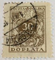 Poland 1924 Coat Of Arms & Post Horns 30gr - Used - Postage Due