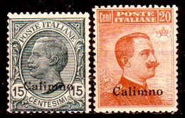 Egeo-OS-265- Calino: Original Stamp And Overprint 1921-22 (++) MNH - Crown Watermark - Quality In Your Opinion. - Ägäis (Calino)