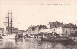 CPA - FRANCE - LA SEYNE - Quai Hoche - Bâteaux - La Seyne-sur-Mer